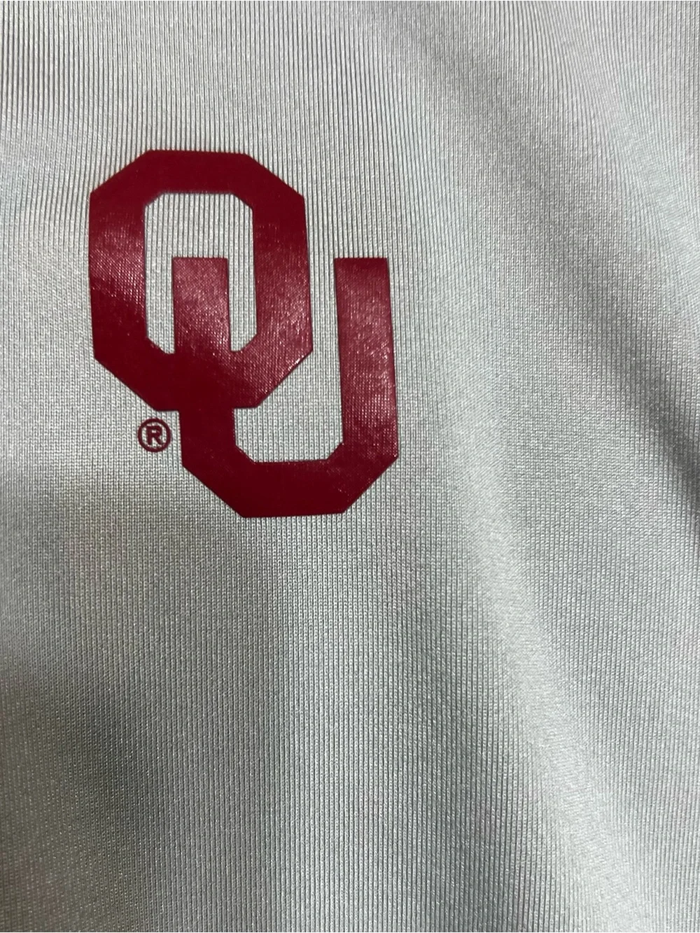 Jordan Oklahoma Sooners Quarter Zip Pullover Men’s XXL Gray Long Sleeve Standard